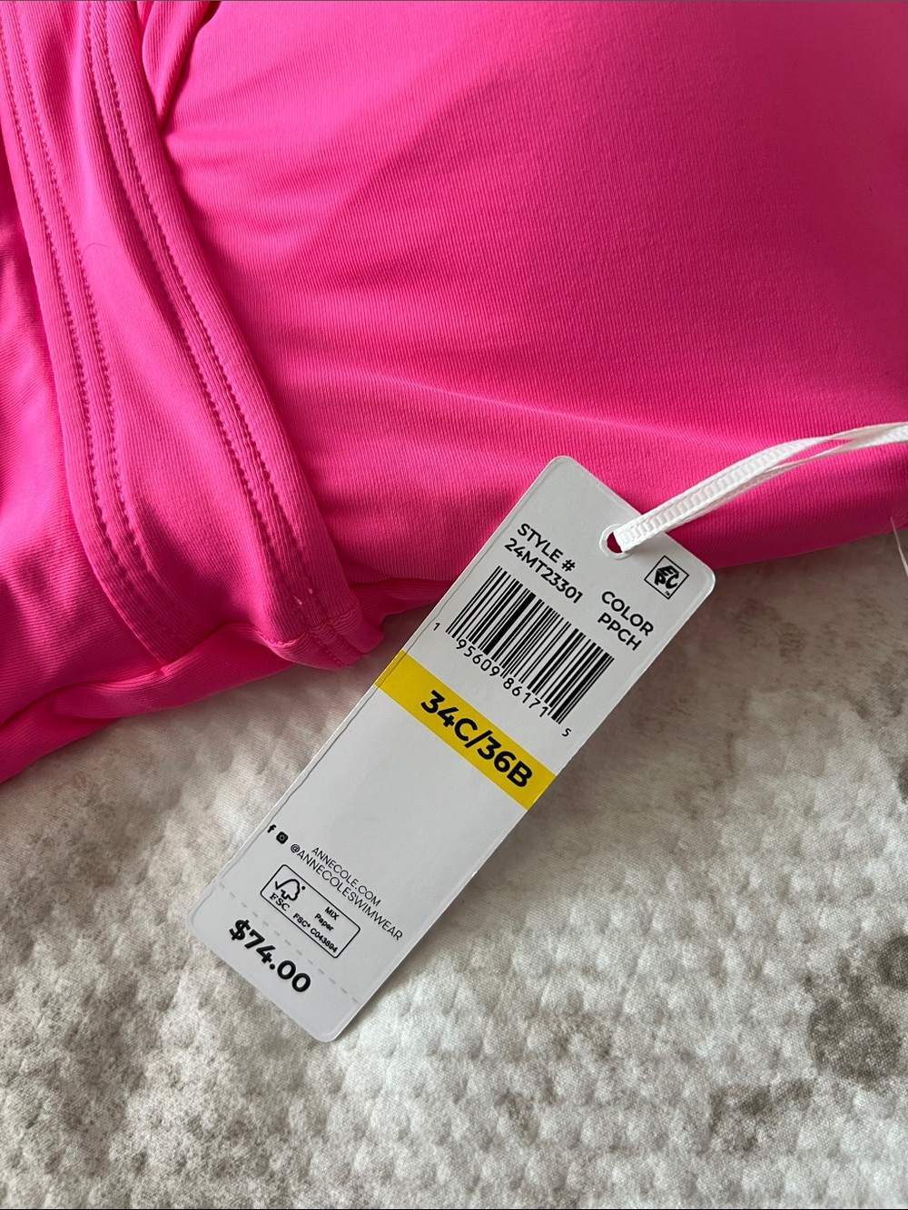 Anne Cole Orchid Twist Front
Underwire Tankini Swim Top - Picture 7 of 8